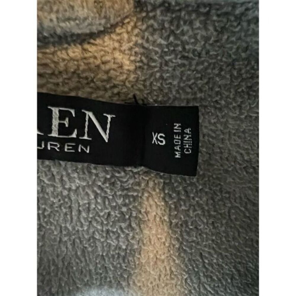 Lauren Ralph Lauren Women's XS Gray Kimono Fleece Robe Shawl Collar - Picture 7 of 10
